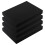 Foam Inserts For Tool And Cases, 4Piece Set, PreCut Grid, ShockAbsorbing, Black Polyurethane 1