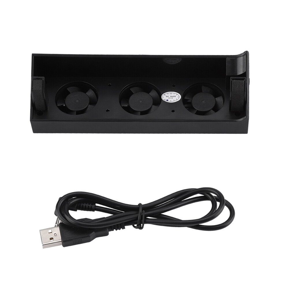 Gaming Console Cooler With Two Cooling Modes And Snap On Installation Silent Running Ergonomic Shape Fast Cooling Capability Compatible With Ps4 Syste 9012494960952