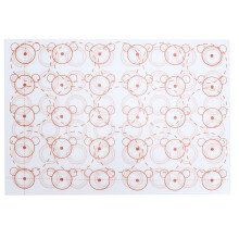 Tapis de cuisson antiadhésif pour macarons, réutilisable et apte au contact alimentaire, assurant une répartition uniforme de la chaleur et une