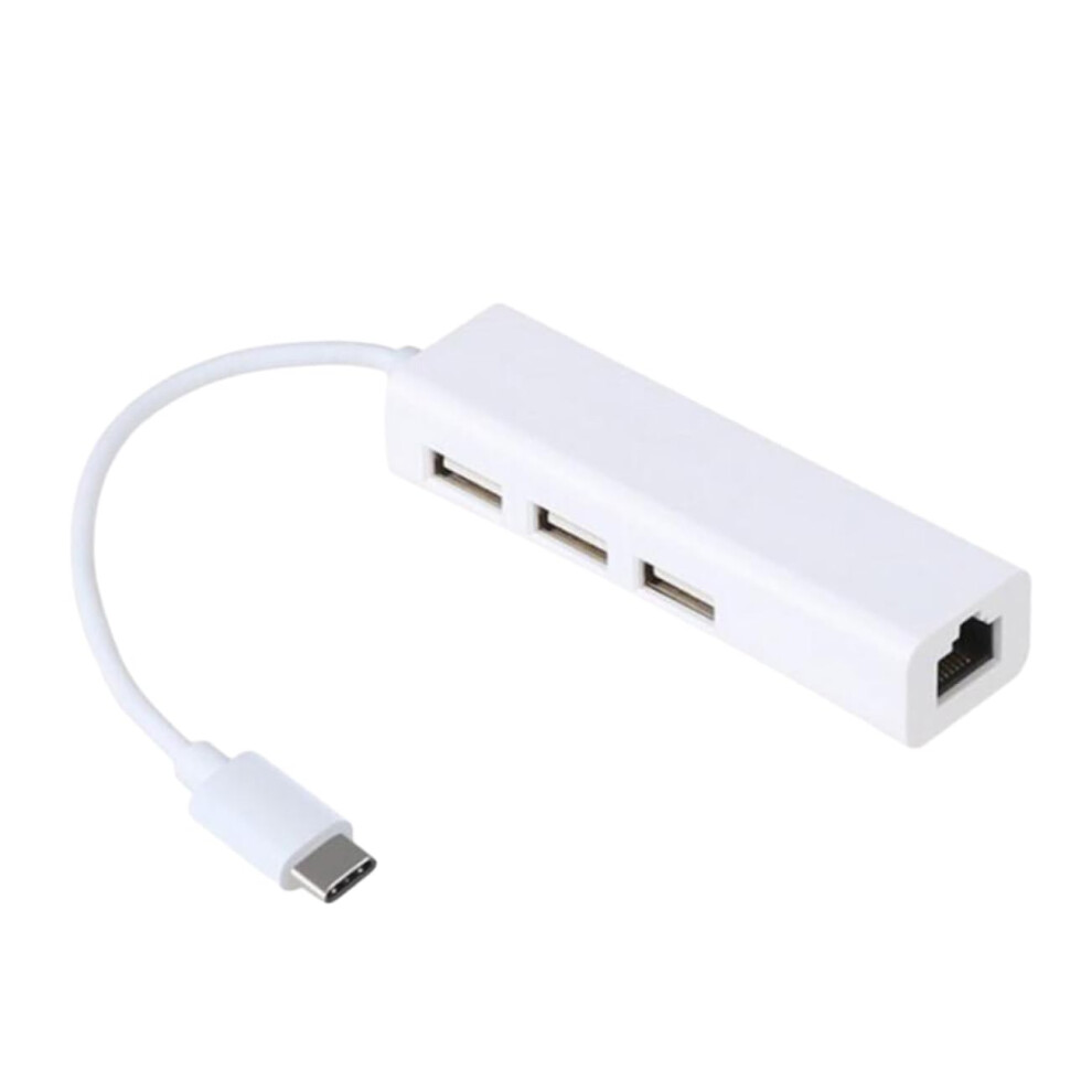 Usb Hub Typec Port Usb Type Adapter Compatible With Usbc Devices White 9199774808484