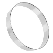 Stainless Steel Pastry Ring Adjustable Round Mold for Cakes Mousse Baking with Smooth Rolled Edges
