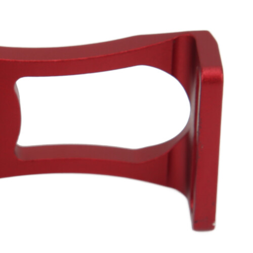 Supporto per computer da bici Out Front in lega CNC rosso Ø38mm 1