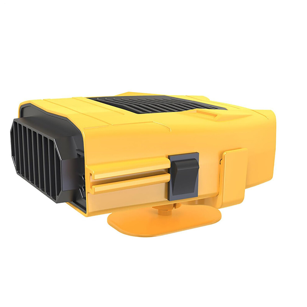 Car Heater 12V Defroster Fan For Car Window Defroster, Fits Suv Tractor Trailer Vehicles Yellow 9187378019986