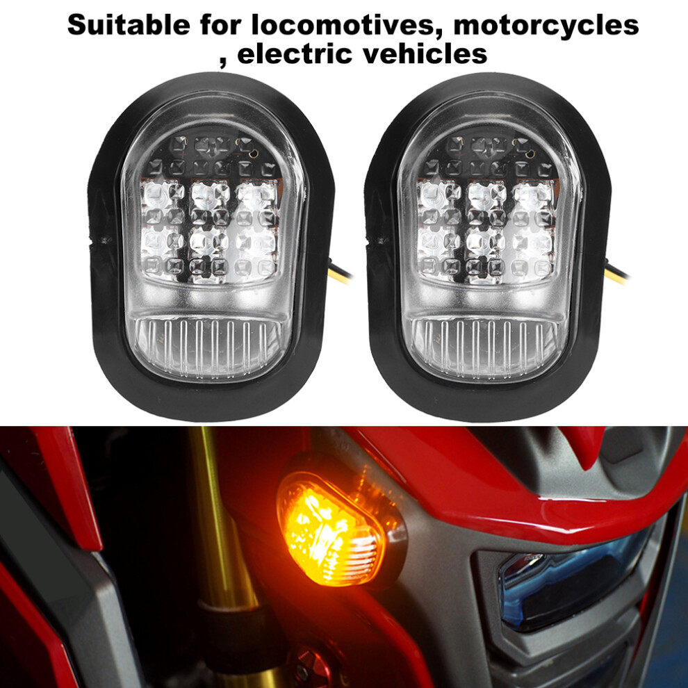 9Led Motorcycle Turn Signal 12V Universal Blinker Light/Yellow 6951379834465
