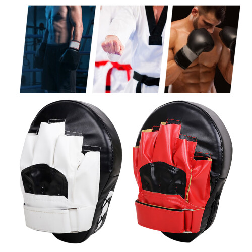 Portable Taekwondo Strikes Shield Ergonomic Nonslip Grip-White 2