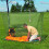 High Ventilation Camping Bed Net with Reinforced Edges-White 6