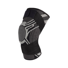 Sports Knee Support Brace with Side-Black and gray M
