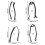 Durability Metal Rear Mudguard Brackets-Mi 4 iron bracket 2