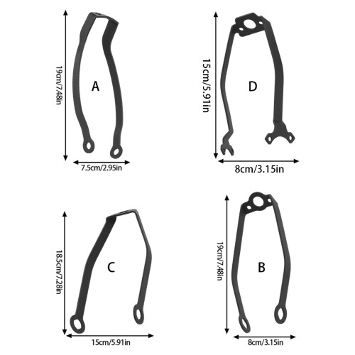 Durability Metal Rear Mudguard Brackets-Mi 4 iron bracket 1