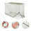 High Ventilation Camping Bed Net with Reinforced Edges-White 5