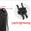 Velvets Lined Flutes Storage Bag Light weight Shoulder-Black 6