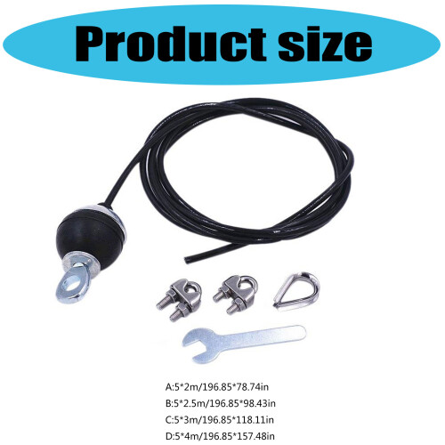 Steel Wire Rope Adjustable Gym Cable for Lifting-Style D 2