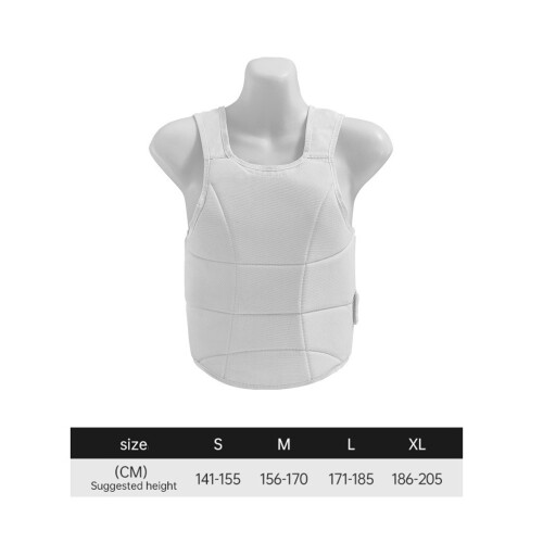 Karate Chest Guard Breathable Polyester Adjustable Fit-S 1