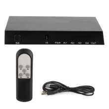 HDMI2.0Επιλογέας βίντεο και ήχου 4K60Hz με τηλεχειριστήριο για οικιακό κινηματογράφο