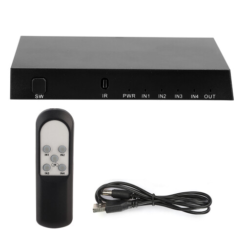 HDMI2.0Επιλογέας βίντεο και ήχου 4K60Hz με τηλεχειριστήριο για οικιακό κινηματογράφο