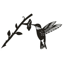 Elegáns madárfali szobor, ötletes ajándék fém kolibri fali dekoráció védőbevonattal Sokoldalú lakberendezés integrált szöggel az