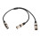 Καλώδιο Patch Splitter με καλώδιο χαλκού και ελαστικό καλώδιο διαχωριστή XLR με πλήρη 7