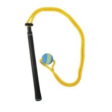 Zachte siliconen golfswingtrainer Elastisch-Geel touw blauwe bal