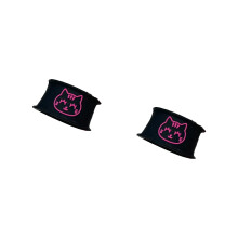 Fantasievolle Poes Elastomeer Voedselverdediger Clip-Zwart