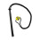 Golf Swing Trainingshulpmiddel met elastisch-Zwart touw geel ba 1