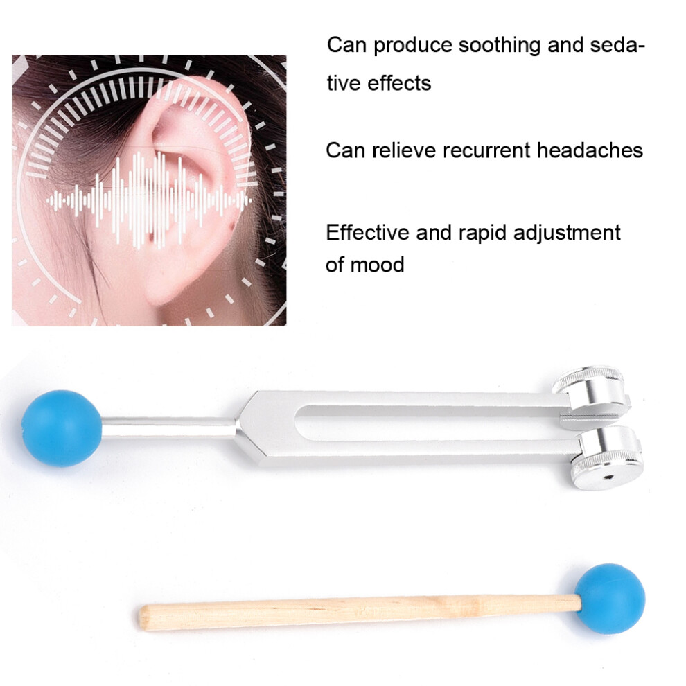 OM136.1 Aluminum Alloy Frequency Tuning Fork for Yoga & Meditation with Hammer