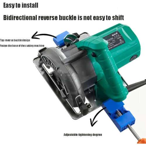 Adjustable Circular Saw Guide with Precision Positioning Clamp for Accurate Depth and Versatile Cutting 1