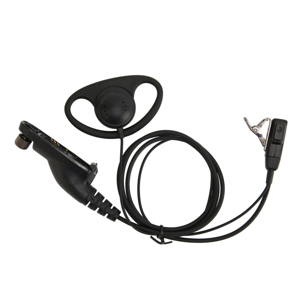 High Sensitivity Earpiece Headset For Motorola Radios, Soft D-Shape Surveillance Headset With Acoustic Tube And Ptt Mic, Resistant To Interference 9138057429404