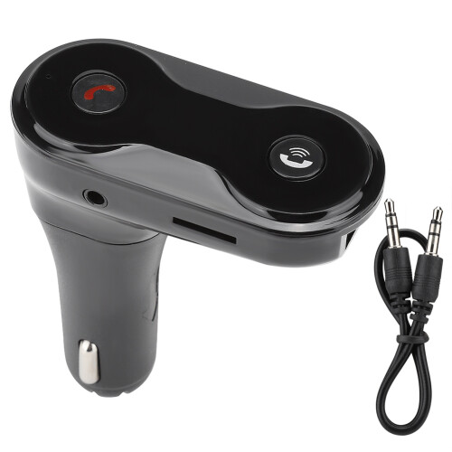 Πομπός Bluetooth FM για ασύρματο αυτοκίνητο, συσκευή ροής μουσικής με καταστολή