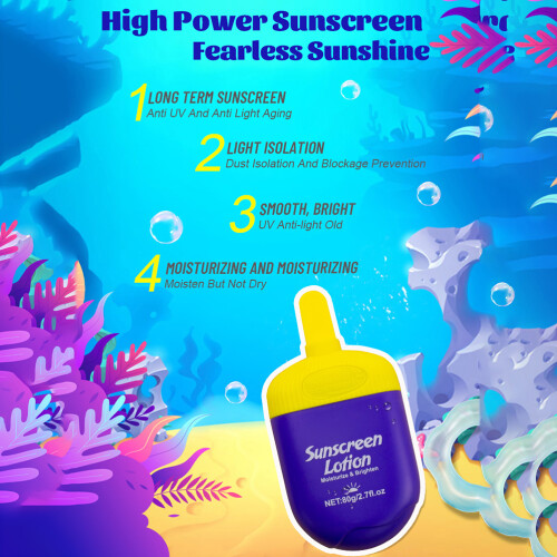Απαλό αντηλιακό, ενυδατικό ορυκτό SPF, κλειδώνει την υγρασία, προστασία ευρέος 2
