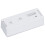 LED Mirror Alarm Clock with Snooze, 14x5.5x3.4cm White Shell 4