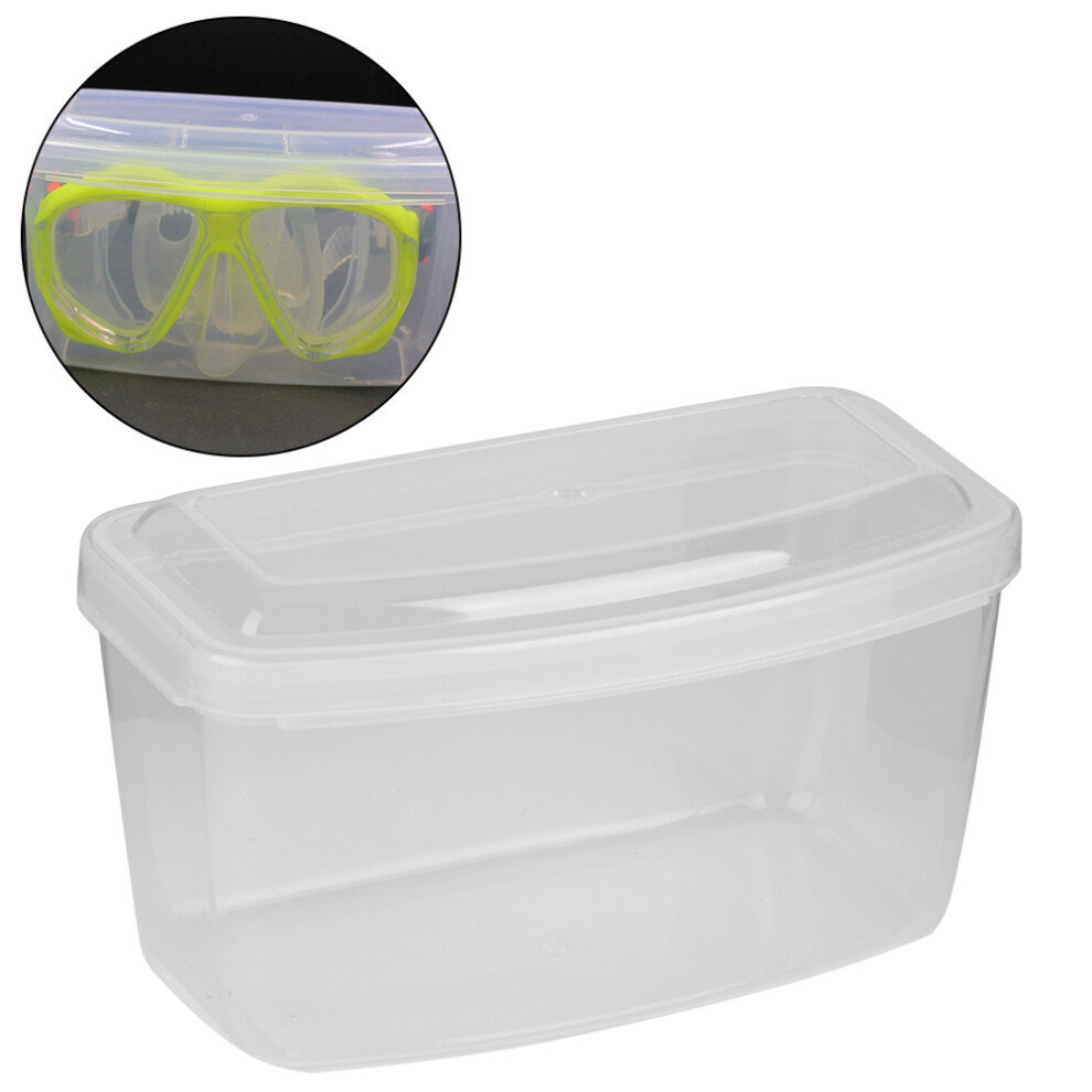 Compact Plastic Storage Case 2 Pack for Swimming and Snorkel Glasses Dustproof