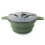 Pack Of 2 Collapsing Elastomer Camping Bowls-Ink green 1