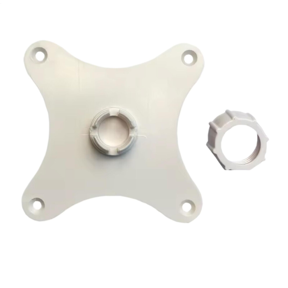 Portable Monitor Bracket 75Mm Vesa Pattern, Monitor Mount Adapter Plate, Horizontal And Vertical 17Mm Ball Head, White 9187378024522