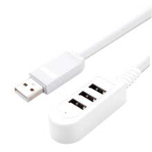 3a Usb Multiport Hub White 0.25m Extension Line USB Charging Hub For Cell Phones And Tablets 3A Ports