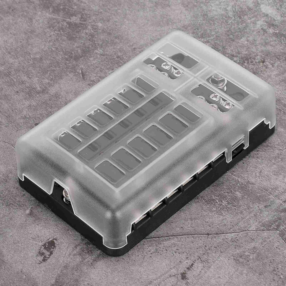 12 Way Blade Fuse Kit 24Pcs Led Indicator Box 100A Car Boat Truck 8751379844833
