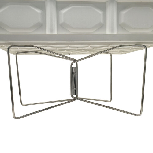 Case Base Frame with Antislip Mats Portable for Camping-Silver 2