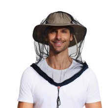 Outdoor Fishing Face Mask Hood Mosquitoes Head Net Mesh-51x57