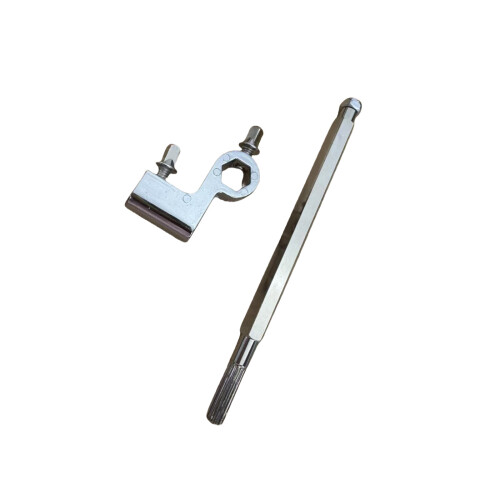 Double Kick Drum Pedal Stabilizer Rod Enhances-Silver