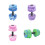 1Pair Aquatic Exercise Dumbells Water Aerobic Exercise-Purple 2