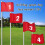 4Pcs 1-4 Practice Numbered Golf Flag Oxford Cloth Small Putting 2