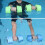 1Pair Aquatic Exercise Dumbells Water Aerobic Exercise-Purple 6