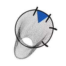 Regulable Football Training Net With Durability Fiberglass Poles