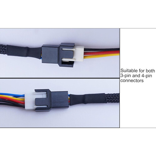 USB To Fan Adapter 3Pin/4Pin USB Connector, Wind Speed Regulator For PC Cooling And Desktop Computers 2