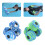 1Pair Aquatic Exercise Dumbells Water Aerobic Exercise-Purple 3