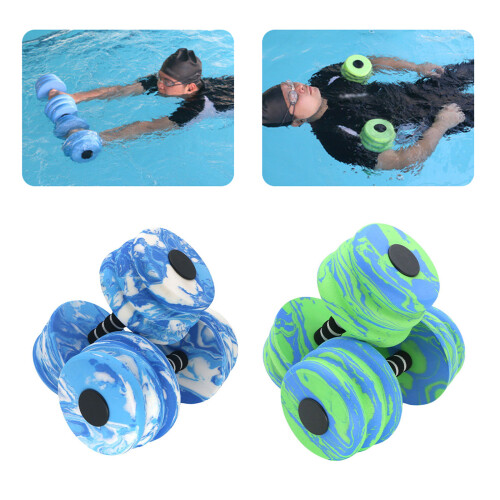 1Pair Aquatic Exercise Dumbells Water Aerobic Exercise-Purple 2