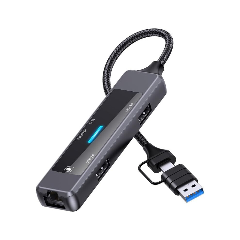 Usb C Hub 4K 60Hz Hdmi, 5In1 With Lan Rj45, Usb 3.0, Sd/Tf Card Reader, Macbook Pro Adapter 9199774815369