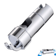 Shower Holder Manual, Adjustable Rail, 360 Degree Rotating Spray Holder, Silver