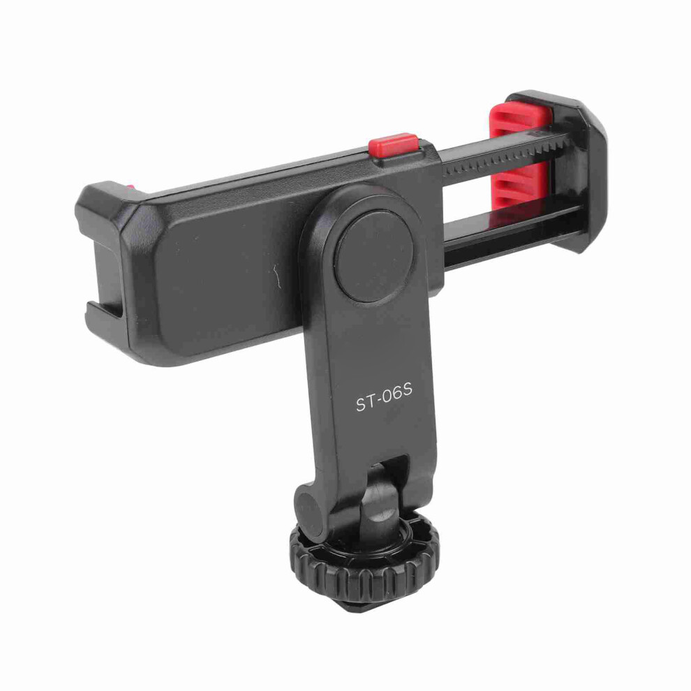 Rotatable Tripod Phone Clamp With Cold Shoe & 1/4 Screw, Model St-06 9321379845704