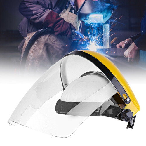 High Temp Resistant PC Welding Face Shield - White, 30x22cm Safety Guard