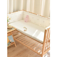 Breathable Crib Bumper with Mesh Fabric and Fastening for Baby Cot Bed 140CM